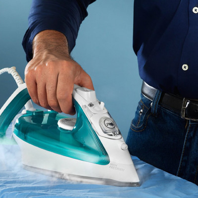 Bàn Ủi Hơi Nước TEFAL FV3910 - Trắng Xanh - Hàng Chính Hãng